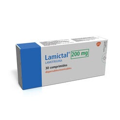 LAMICTAL COMPRIMIDOS DISPERSABLES/MASTICABLES 200 mg (LAMOTRIGINA)