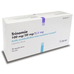 TRINOMIA 100 / 20/ 2,5 CÁPSULAS CON COMPRIMIDOS RECUBIERTOS