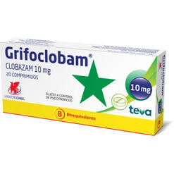 Grifoclobam 10 mg Caja 20 Comp.