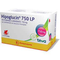 Hipoglucin LP 750 mg 60 Comprimidos de Liberación Prolongada