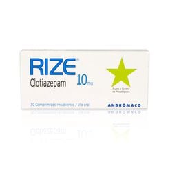RIZE COMPRIMIDOS RECUBIERTOS 10 mg (CLOTIAZEPAM)
