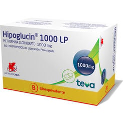Hipoglucin LP 1000 mg 60 Comprimidos de Liberación Prolongada