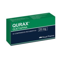 QURAX 25 COMPRIMIDOS RECUBIERTOS 25 mg (QUETIAPINA)