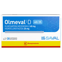 Olmeval D 40 mg / 25 mg 30 comprimidos recubiertos
