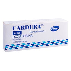 CARDURA COMPRIMIDOS 4 mg (DOXAZOSINA)