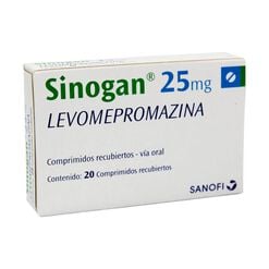 SINOGAN COMPRIMIDOS RECUBIERTOS 25 mg (LEVOMEPROMAZINA)