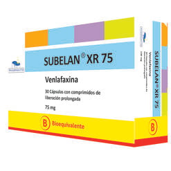 Subelan XR 75 mg x 30 Cápsulas con Comprimidos de Liberación Prolongada