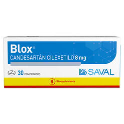 BLOX Candesartán cilexetilo 8 mg 30 comprimidos