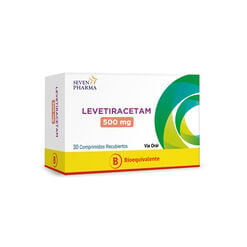 Levetiracetam 500 mg x 30 Comprimidos Recubiertos SEVEN PHARMA CHILE SPA