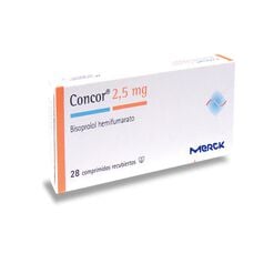 CONCOR COMPRIMIDOS RECUBIERTOS 2,5 mg (BISOPROLOL)