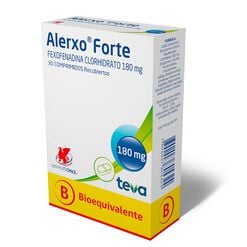 ALERXO FORTE COMPRIMIDOS RECUBIERTOS 180 mg (FEXOFENADINA CLORHIDRATO)