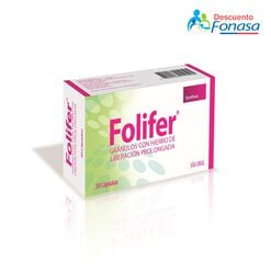 Folifer x 30 Cápsulas con Gránulos de Liberación Prolongada