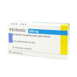 ENTRESTO COMPRIMIDOS RECUBIERTOS 100 mg (VALSARTÁN SACUBITRILO)