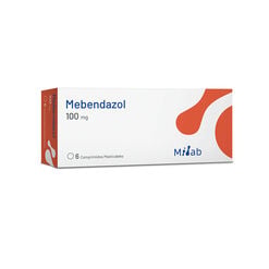 Mebendazol 100 mg x 6 Comprimidos Masticables