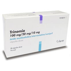 TRINOMIA 100/20/10 CÁPSULAS CON COMPRIMIDOS RECUBIERTOS