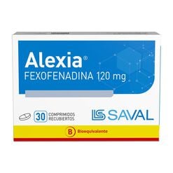 ALEXIA Fexofenadina clorhidrato 120 mg 30 comprimidos