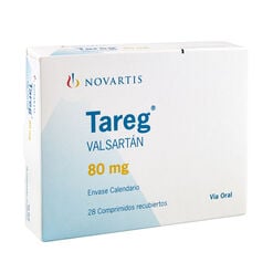 TAREG COMPRIMIDOS RECUBIERTOS 80 mg (VALSARTAN)
