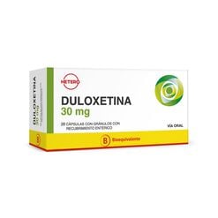 Duloxetina 30 mg x 28 Cápsulas con Gránulos con Recubrimiento Entérico SEVEN PHARMA CHILE SPA