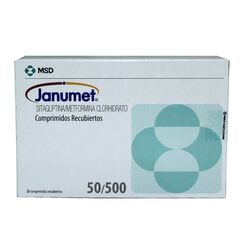 JANUMET 50/500 COMPRIMIDOS RECUBIERTOS