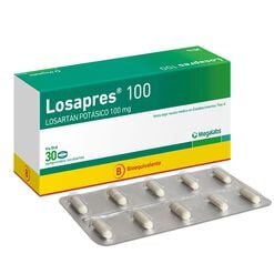 LOSAPRES 100 COMPRIMIDOS RECUBIERTOS 100 mg (LOSARTÁN POTÁSICO)