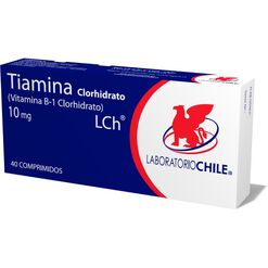 Tiamina Clorhidrato 10 mg x 40 Comprimidos