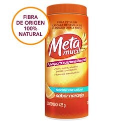 Metamucil Fibra Natural Soluble Sabor Naranja 425 g