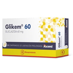 GLIKEM COMPRIMIDOS DE LIBERACIÓN PROLONGADA 60 mg (GLICLAZIDA)