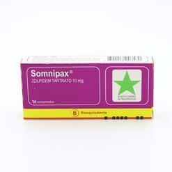 SOMNIPAX COMPRIMIDOS 10 mg (ZOLPIDEM TARTRATO)