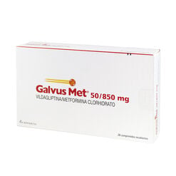GALVUS MET 50/850 COMPRIMIDOS RECUBIERTOS