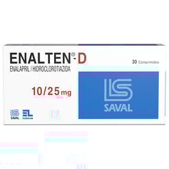 Enalten-D 10 mg/25 mg x 30 Comprimidos