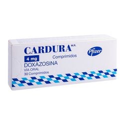 CARDURA XL COMPRIMIDOS RECUBIERTOS DE LIBERACIÓN OSMÓTICA PROLONGADA 4 mg (DOXAZOSINA)