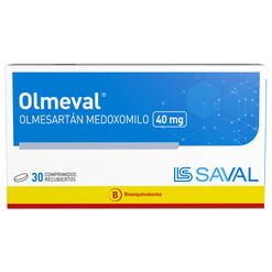 Olmeval 40 mg 30 comprimidos recubiertos