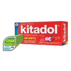 KITADOL INFANTIL COMPRIMIDOS MASTICABLES 160 mg