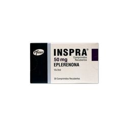 Inspra 50 mg x 30 Comprimidos Recubiertos
