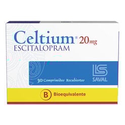 CELTIUM Escitalopram 20 mg 30 comprimidos