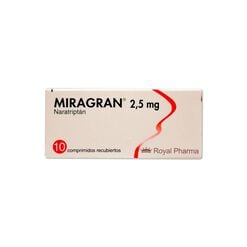 MIRAGRAN  COMPRIMIDOS RECUBIERTOS 2,5 mg (NARATRIPTÁN)