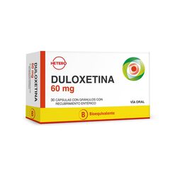 DULOXETINA CÁPSULAS CON GRÁNULOS CON RECUBRIMIENTO ENTÉRICO 60 mg