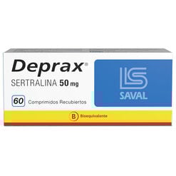 Deprax Sertralina 50 mg 60 comprimidos
