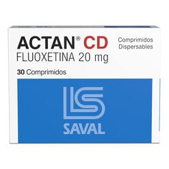 ACTAN CD Fluoxetina 20 mg 30 comprimidos