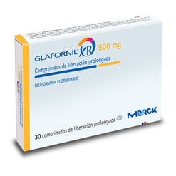 GLAFORNIL XR 500 COMPRIMIDOS DE LIBERACIÓN PROLONGADA 500 mg (METFORMINA CLORHIDRATO)