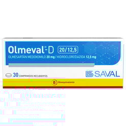Olmeval D 20 mg / 12,5 mg 30 comprimidos recubiertos