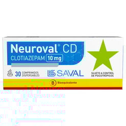 Neuroval Cd 10 mg Caja 30 Comprimidos Dispersables