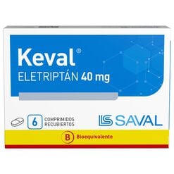 Keval Eletriptán 40 mg 6 Comprimidos Recubiertos