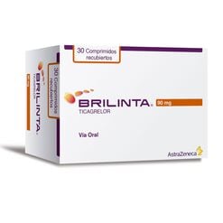 BRILINTA COMPRIMIDOS RECUBIERTOS 90 mg (TICAGRELOR)