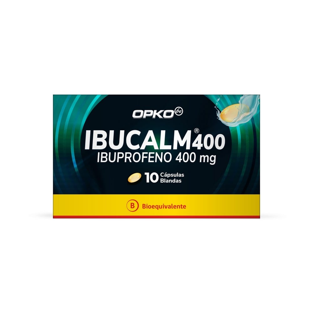 Ibucalm Ibuprofeno 400 mg 10 Cápsulas blandas