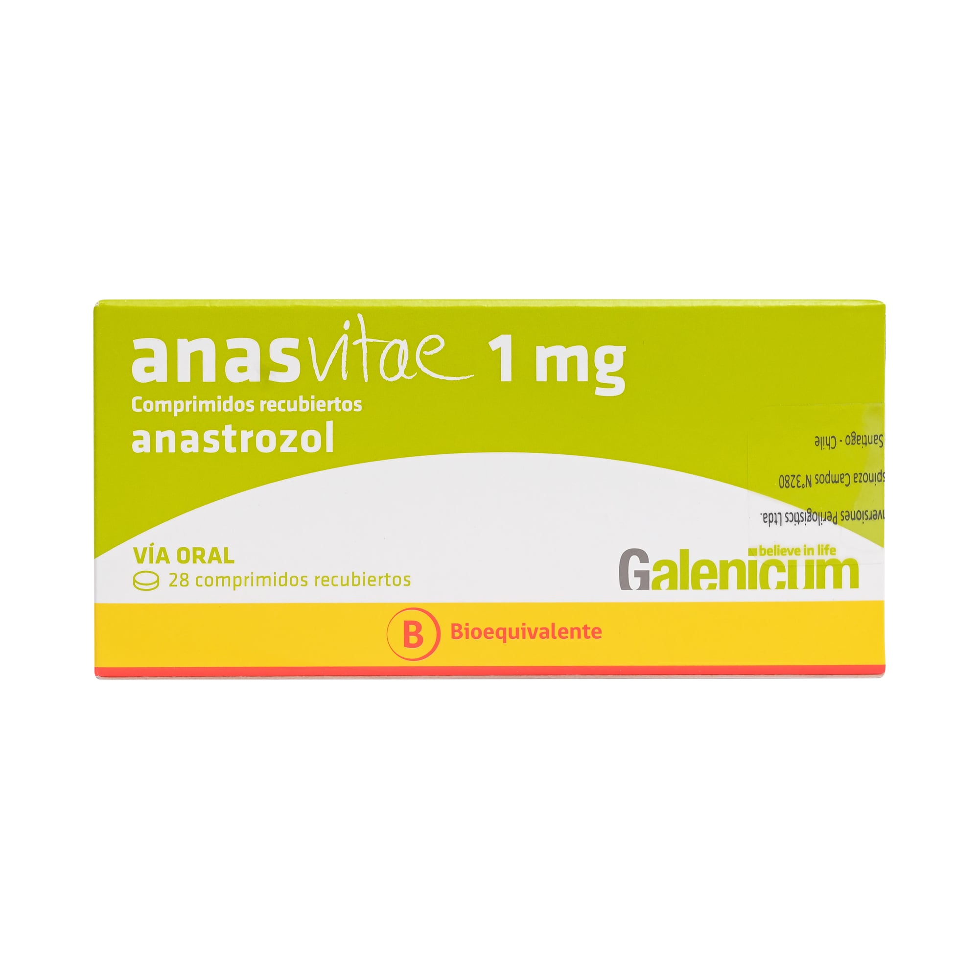 ANASVITAE COMPRIMIDOS RECUBIERTOS 1mg (ANASTROZOL)
