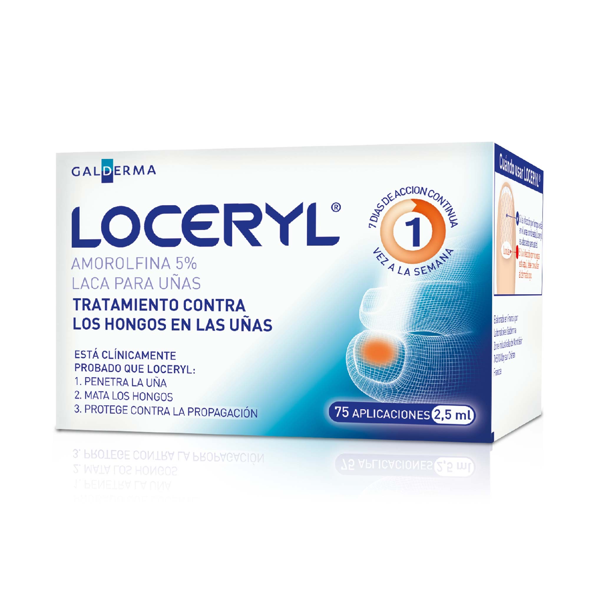 Loceryl Amorolfina 5% Laca para Uñas 2,5 mL