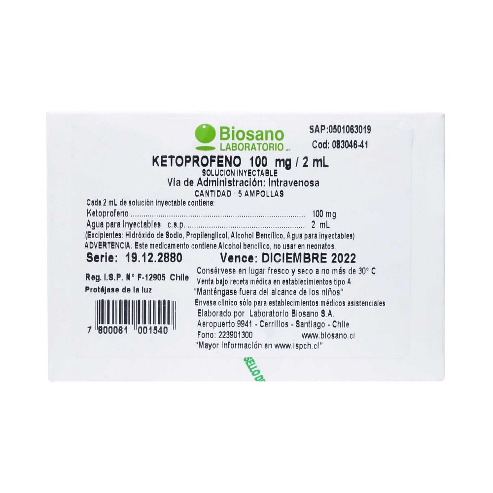 KETOPROFENO COMPRIMIDOS RECUBIERTOS 100 mg