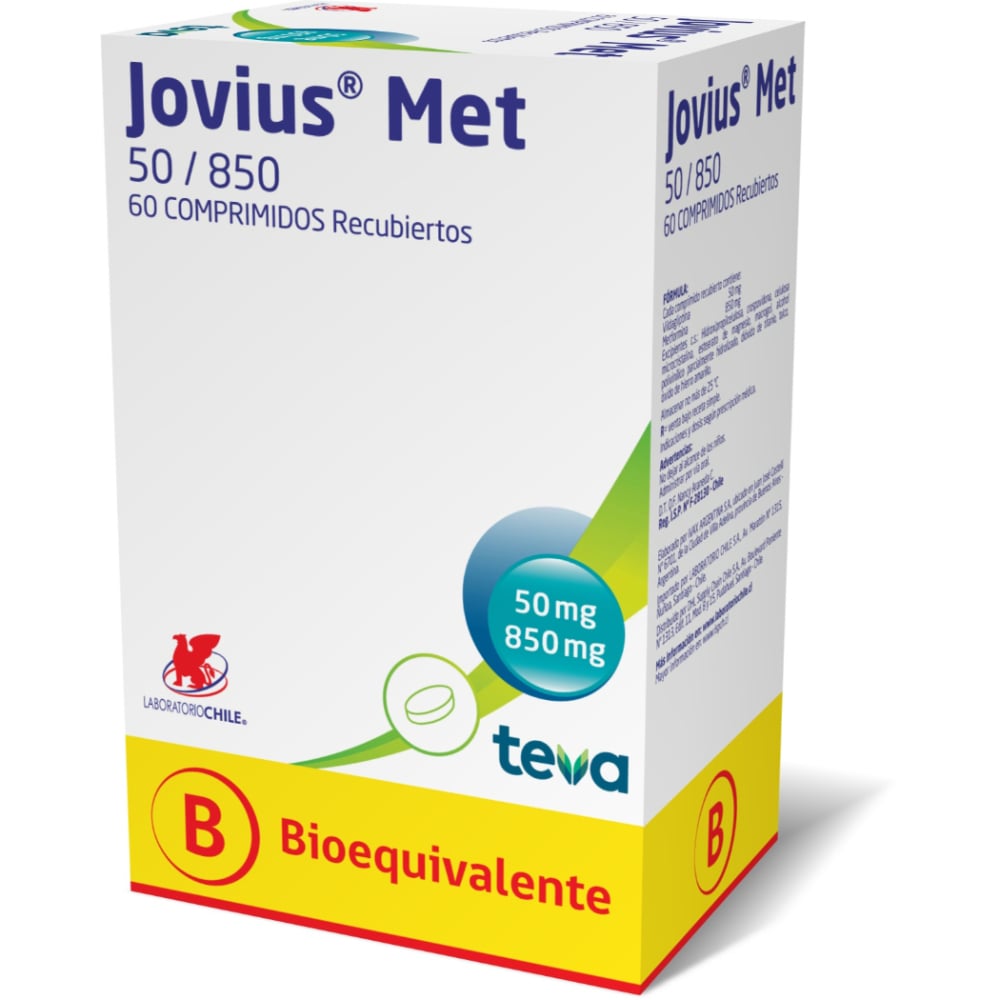 Jovius Met (50/850 mg) 60 comprimidos