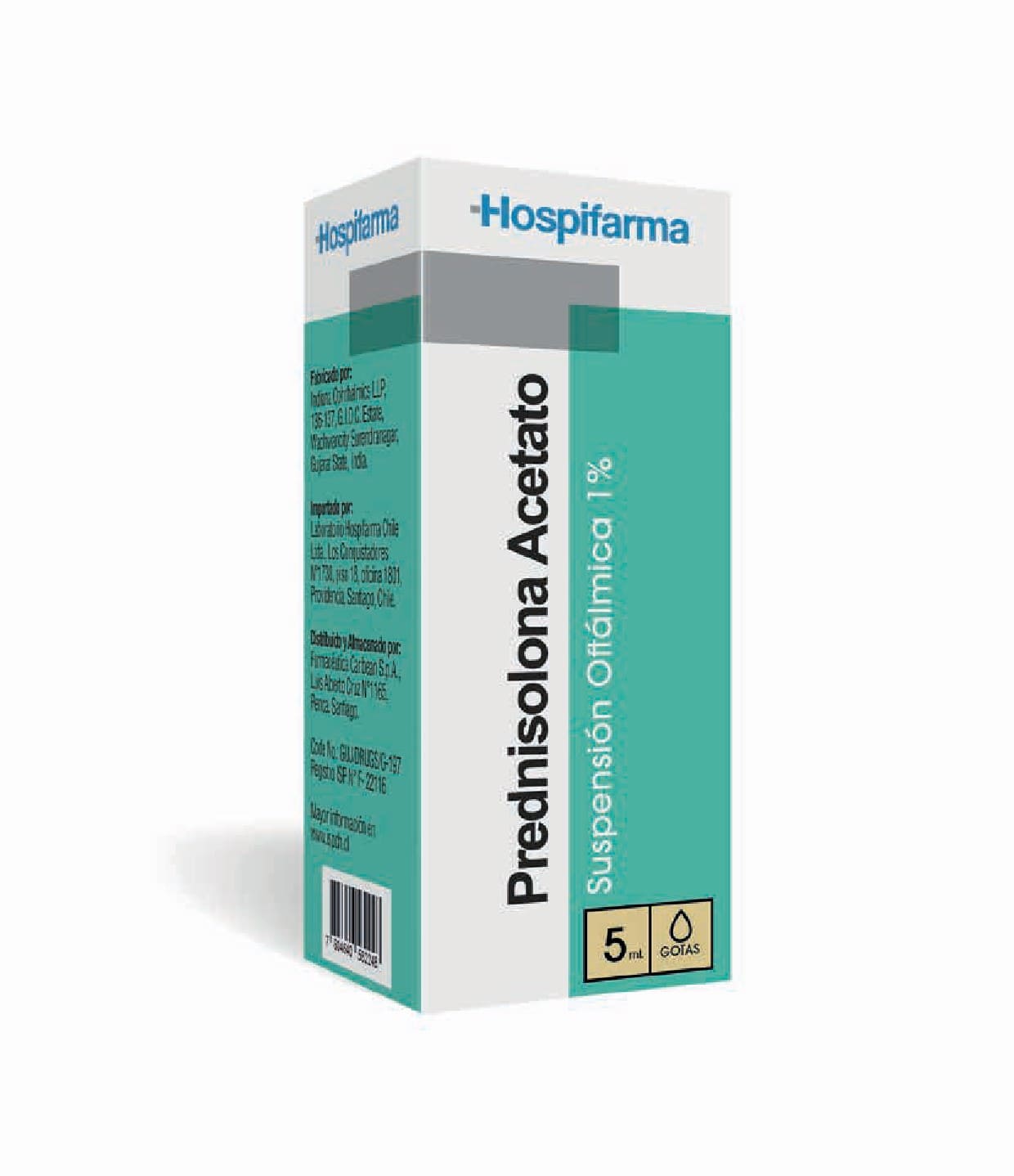 Prednisolona Acetato Prednisolona 1% Solución Oftálmica 5 mL